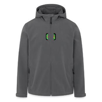Pixel Roboter - Recycelte Männer Softshell-Jacke von Stanley/Stella - Anthrazit - Vorne - AI Model Male 185 light (185cm)