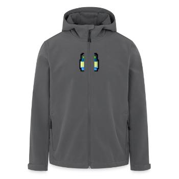 Pixel Smile - Recycelte Männer Softshell-Jacke von Stanley/Stella - Anthrazit - Vorne - AI Model Male 185 light (185cm)