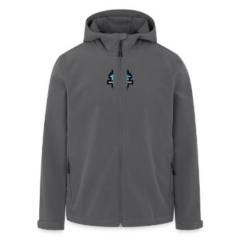 Pixel Bird - Recycelte Männer Softshell-Jacke von Stanley/Stella - Anthrazit - Vorne - AI Model Male 185 light (185cm)