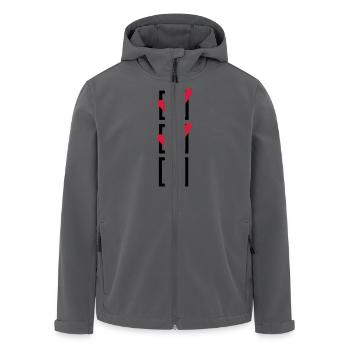 Haken - Recycelte Männer Softshell-Jacke von Stanley/Stella - Anthrazit - Vorne - AI Model Male 185 light (185cm)