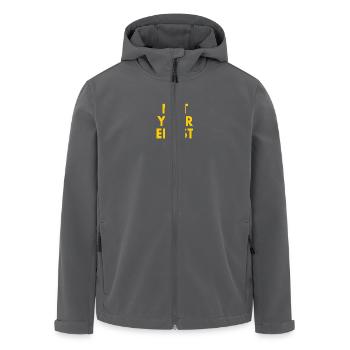 Not your ernst - Recycelte Männer Softshell-Jacke von Stanley/Stella - Anthrazit - Vorne - AI Model Male 185 light (185cm)