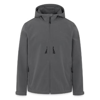 Eiffelturm - Paris - Recycelte Männer Softshell-Jacke von Stanley/Stella - Anthrazit - Vorne - AI Model Male 185 light (185cm)