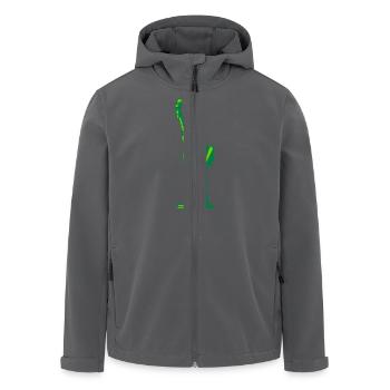8bit Freiheitsstatue - Recycelte Männer Softshell-Jacke von Stanley/Stella - Anthrazit - Vorne - AI Model Male 185 light (185cm)