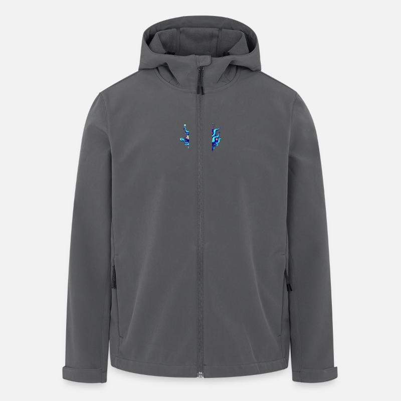 Skull - Recycelte Männer Softshell-Jacke von Stanley/Stella - Anthrazit