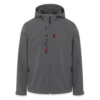 Lady mit Sonnenschirm - V2 - Recycelte Männer Softshell-Jacke von Stanley/Stella - Anthrazit - Vorne - AI Model Male 185 light (185cm)
