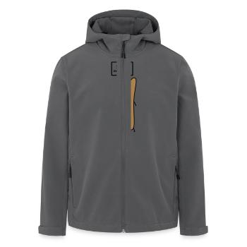 Senf dazugeben - Recycelte Männer Softshell-Jacke von Stanley/Stella - Anthrazit - Vorne - AI Model Male 185 light (185cm)