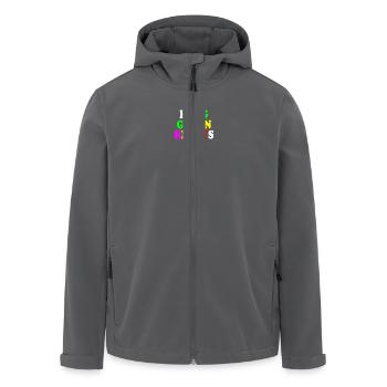 Einig gegen rechts - Recycelte Männer Softshell-Jacke von Stanley/Stella - Anthrazit - Vorne - AI Model Male 185 light (185cm)