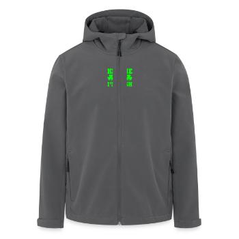 Kiss me im irish - Recycelte Männer Softshell-Jacke von Stanley/Stella - Anthrazit - Vorne - AI Model Male 185 light (185cm)