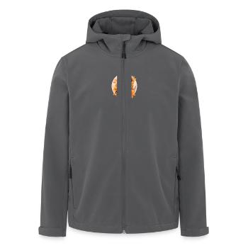 Panda Laub Herbst Bunte Blätter Sunset Design - Recycelte Männer Softshell-Jacke von Stanley/Stella - Anthrazit - Vorne - AI Model Male 185 light (185cm)
