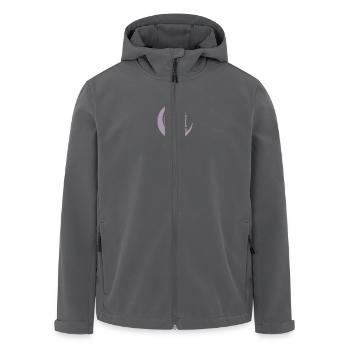 Moschee Silhouette mit Halbmond: Islamische Kunst - Recycelte Männer Softshell-Jacke von Stanley/Stella - Anthrazit - Vorne - AI Model Male 185 light (185cm)