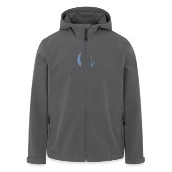 Moschee Silhouette mit Halbmond: Islamische Kunst - Recycelte Männer Softshell-Jacke von Stanley/Stella - Anthrazit - Vorne - AI Model Male 185 light (185cm)