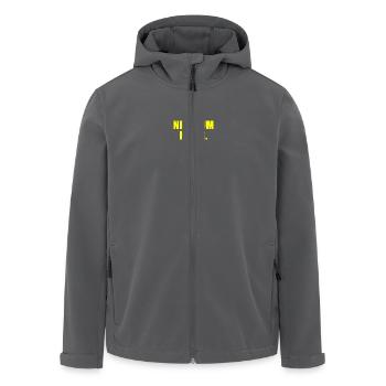 Nein zum krieg - Recycelte Männer Softshell-Jacke von Stanley/Stella - Anthrazit - Vorne - AI Model Male 185 light (185cm)