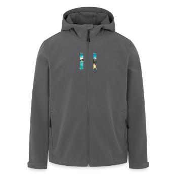 Hawaii Waikiki Beach O'ahu Honolulu Design - Recycelte Männer Softshell-Jacke von Stanley/Stella - Anthrazit - Vorne - AI Model Male 185 light (185cm)