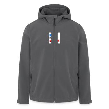 die afd ist keine alternative - Recycelte Männer Softshell-Jacke von Stanley/Stella - Anthrazit - Vorne - AI Model Male 185 light (185cm)