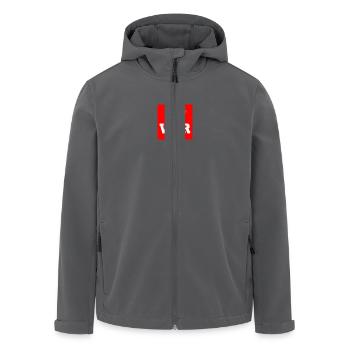 No war - Recycelte Männer Softshell-Jacke von Stanley/Stella - Anthrazit - Vorne - AI Model Male 185 light (185cm)