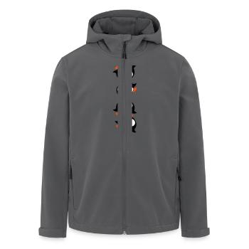 4 Tour Pingouin Artistes de cirque Amis Équipe Drôle - Veste softshell homme en polyester recyclé Stanley/Stella - charbon - Devant - AI Model Male 185 light (185cm)