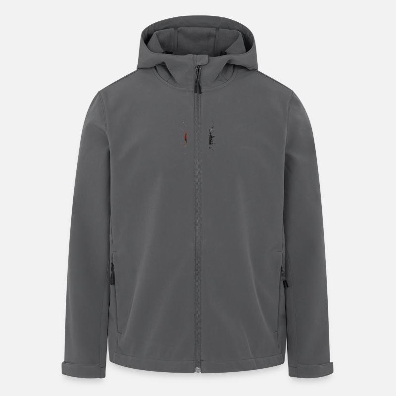 Splash inc. Coeur 4 - Veste softshell homme en polyester recyclé Stanley/Stella - charbon