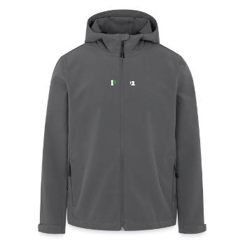 I love co2 - Recycelte Männer Softshell-Jacke von Stanley/Stella - Anthrazit - Vorne - AI Model Male 185 light (185cm)