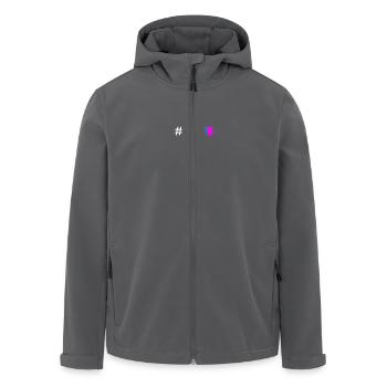 Fck afd - Recycelte Männer Softshell-Jacke von Stanley/Stella - Anthrazit - Vorne - AI Model Male 185 light (185cm)