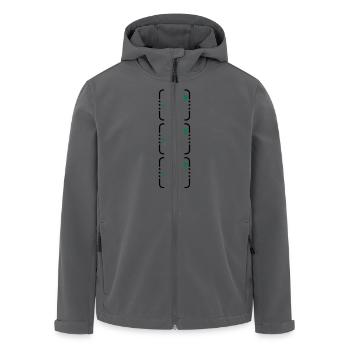 3 Haken Buttons - Recycelte Männer Softshell-Jacke von Stanley/Stella - Anthrazit - Vorne - AI Model Male 185 light (185cm)