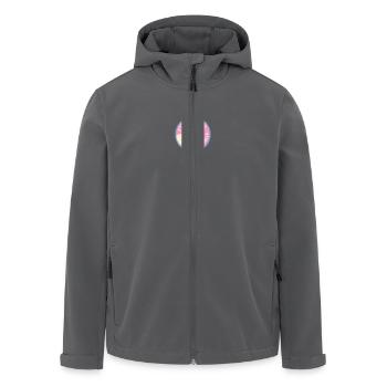 Help is ok - Recycelte Männer Softshell-Jacke von Stanley/Stella - Anthrazit - Vorne - AI Model Male 185 light (185cm)