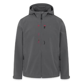 willst du mit mir gehen? - Recycelte Männer Softshell-Jacke von Stanley/Stella - Anthrazit - Vorne - AI Model Male 185 light (185cm)