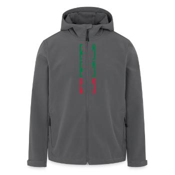 2 Haken und 1 X Kreuzchen - Recycelte Männer Softshell-Jacke von Stanley/Stella - Anthrazit - Vorne - AI Model Male 185 light (185cm)