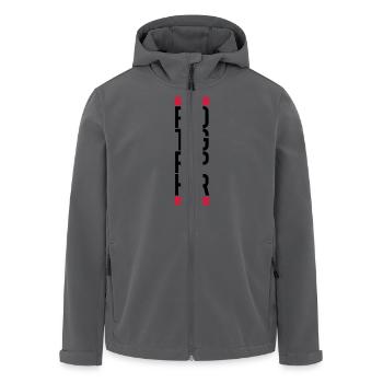 Cool Text Logo Photographer - Recycelte Männer Softshell-Jacke von Stanley/Stella - Anthrazit - Vorne - AI Model Male 185 light (185cm)
