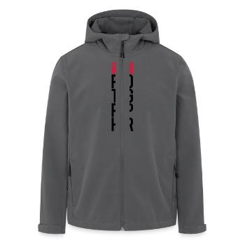 Text Logo Photographer - Recycelte Männer Softshell-Jacke von Stanley/Stella - Anthrazit - Vorne - AI Model Male 185 light (185cm)