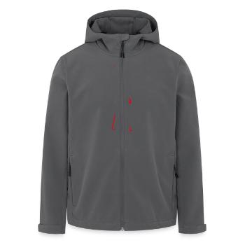 Line Art Chinesische Frau - Recycelte Männer Softshell-Jacke von Stanley/Stella - Anthrazit - Vorne - AI Model Male 185 light (185cm)
