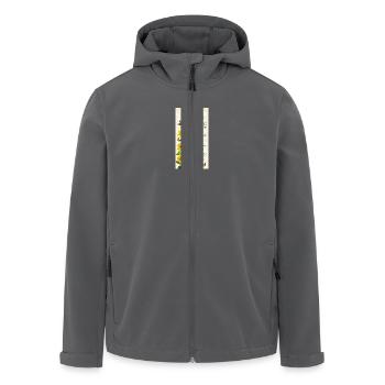 Zeitlose Schätze Ratschläge von einer Sonnenblume - Recycelte Männer Softshell-Jacke von Stanley/Stella - Anthrazit - Vorne - AI Model Male 185 light (185cm)
