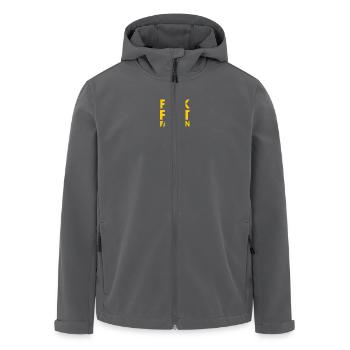 Fuck fast fashion - Recycelte Männer Softshell-Jacke von Stanley/Stella - Anthrazit - Vorne - AI Model Male 185 light (185cm)