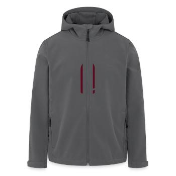 Bierflasche Smile - Recycelte Männer Softshell-Jacke von Stanley/Stella - Anthrazit - Vorne - AI Model Male 185 light (185cm)