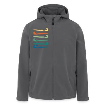 Hockeyschläger bunt - Recycelte Männer Softshell-Jacke von Stanley/Stella - Anthrazit - Vorne - AI Model Male 185 light (185cm)