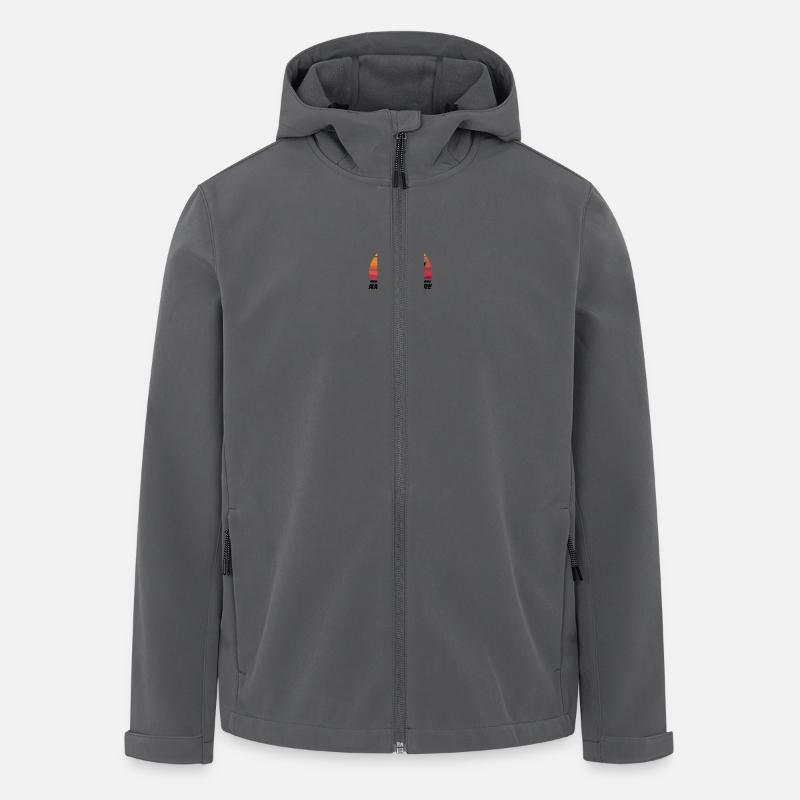 nature is future - Veste softshell homme en polyester recyclé Stanley/Stella - charbon