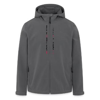 Nein, ich bin nicht gemein. Nur manchmal nicht - Recycelte Männer Softshell-Jacke von Stanley/Stella - Anthrazit - Vorne - AI Model Male 185 light (185cm)
