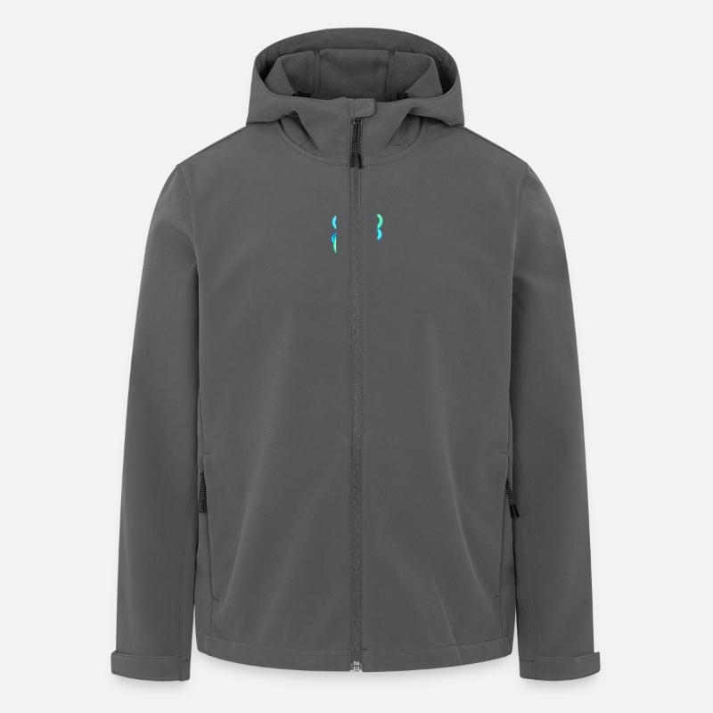 Neon - Recycelte Männer Softshell-Jacke von Stanley/Stella - Anthrazit