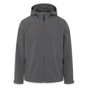 OK Jolle Segelzeichen - Recycelte Männer Softshell-Jacke von Stanley/Stella - Anthrazit - Vorne - AI Model Male 185 light (185cm)