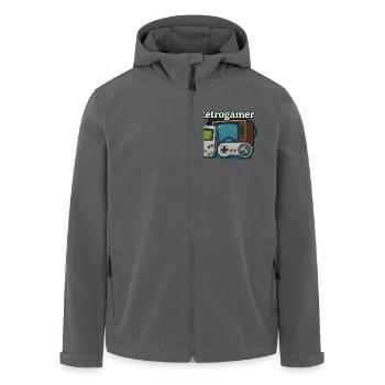 Retrogamer - Recycelte Männer Softshell-Jacke von Stanley/Stella - Anthrazit - Vorne - AI Model Male 185 light (185cm)