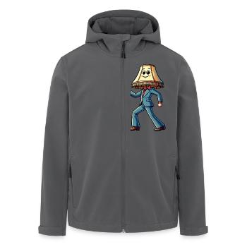 Samstag Nacht Lampe - Recycelte Männer Softshell-Jacke von Stanley/Stella - Anthrazit - Vorne - AI Model Male 185 light (185cm)