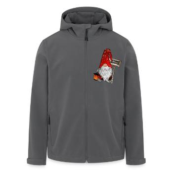 Pflege Wichtel Weihnachtsgnom - Recycelte Männer Softshell-Jacke von Stanley/Stella - Anthrazit - Vorne - AI Model Male 185 light (185cm)
