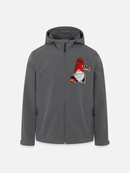 Bau Wichtel – Bauarbeiter Gnome - Recycelte Männer Softshell-Jacke von Stanley/Stella - Anthrazit