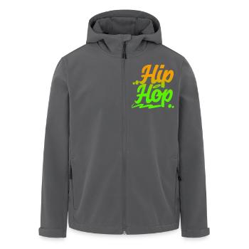 Hip Hop - Recycelte Männer Softshell-Jacke von Stanley/Stella - Anthrazit - Vorne - AI Model Male 185 light (185cm)