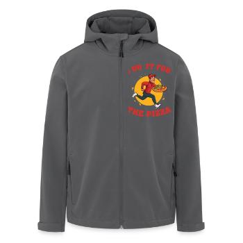 I Do It For The Pizza - Recycelte Männer Softshell-Jacke von Stanley/Stella - Anthrazit - Vorne - AI Model Male 185 light (185cm)