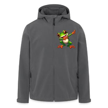 Cool Frog Dabbing Toad Style - Men’s Recycled Softshell Jacket by Stanley/Stella - anthracite - Front - AI Model Male 185 light (185cm)