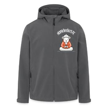 Namähähste - Meditation Schaf - Recycelte Männer Softshell-Jacke von Stanley/Stella - Anthrazit - Vorne - AI Model Male 185 light (185cm)