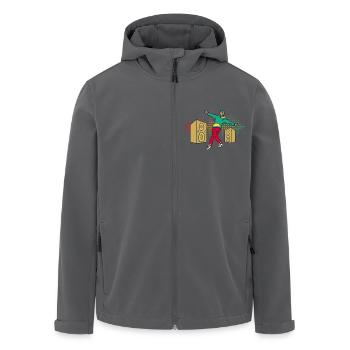 Breakdance Breakdancer - Recycelte Männer Softshell-Jacke von Stanley/Stella - Anthrazit - Vorne - AI Model Male 185 light (185cm)