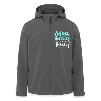 Aqua Aerobic Ist Meine Therapie - Recycelte Männer Softshell-Jacke von Stanley/Stella - Anthrazit - Vorne - AI Model Male 185 light (185cm)