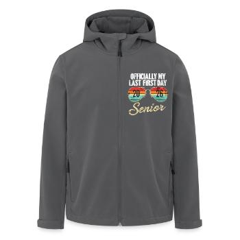 Letzter erster Schultag 2026 Senior - Recycelte Männer Softshell-Jacke von Stanley/Stella - Anthrazit - Vorne - AI Model Male 185 light (185cm)