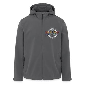 ET Rugby - Recycelte Männer Softshell-Jacke von Stanley/Stella - Anthrazit - Vorne - AI Model Male 185 light (185cm)